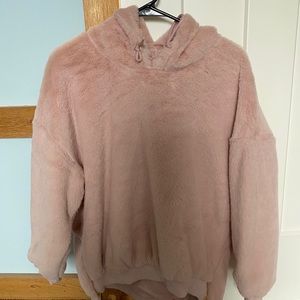 Pink plush sweatshirts